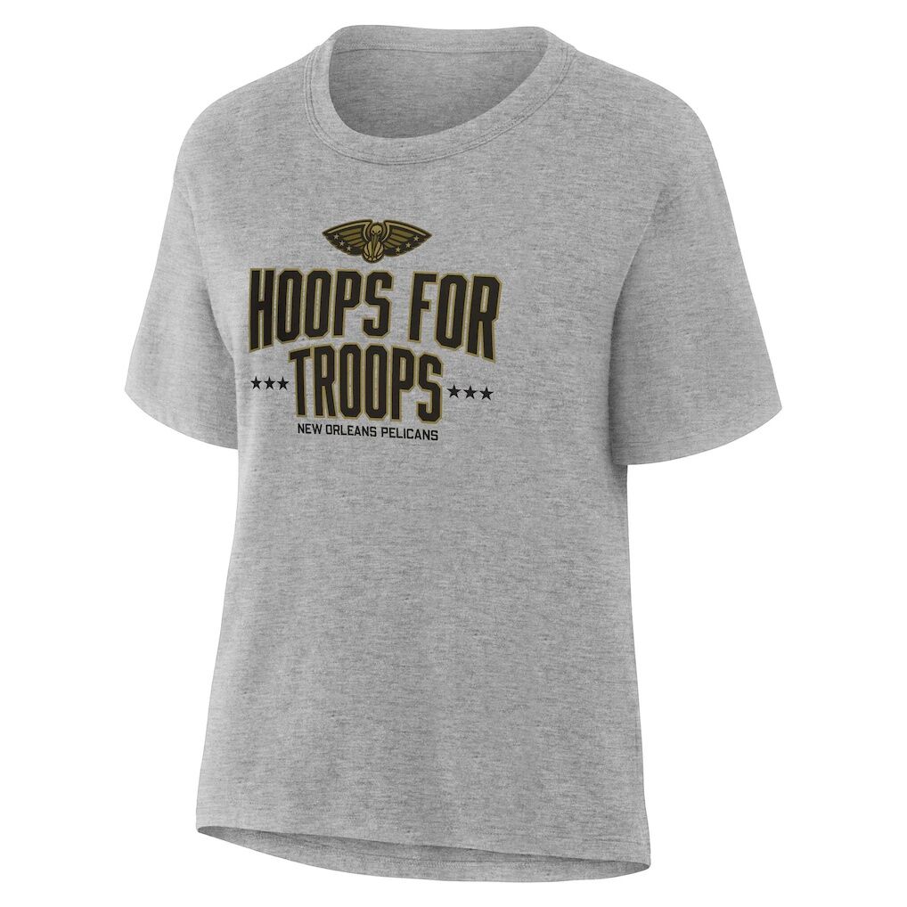 New Orleans Pelicans Women's Hoops For Troops T-Shirt