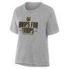 Sacramento Kings Women's Hoops For Troops T-Shirt - Gray - Side View