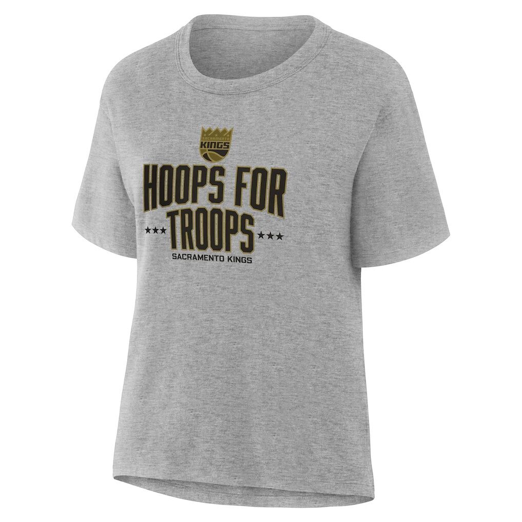 Sacramento Kings Women's Hoops For Troops T-Shirt