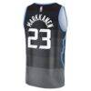 Lauri Markkanen Utah Jazz Fashion7 2025/26 City Edition Fast Break Jersey - Black - Detail View