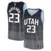 Lauri Markkanen Utah Jazz Fashion7 2025/26 City Edition Fast Break Jersey - Black - Front View