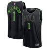 Zion Williamson New Orleans Pelicans Fashion7 2025/26 City Edition Fast Break Jersey - Black - Front View