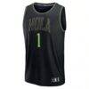Zion Williamson New Orleans Pelicans Fashion7 2025/26 City Edition Fast Break Jersey - Black - Side View