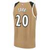 Alex Sarr Washington Wizards Fashion7 2025/26 City Edition Fast Break Jersey - Gold - Detail View