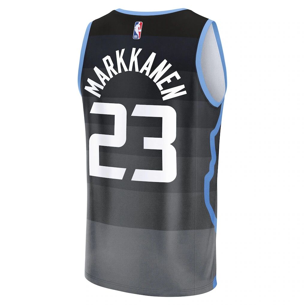 Lauri Markkanen Utah Jazz Fashion7 Youth Fast Break Jersey - City Edition