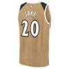 Alex Sarr Washington Wizards Fashion7 Youth Fast Break Jersey - Gold - Detail View