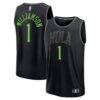 Zion Williamson New Orleans Pelicans Fashion7 Youth Fast Break Jersey - Black - Front View