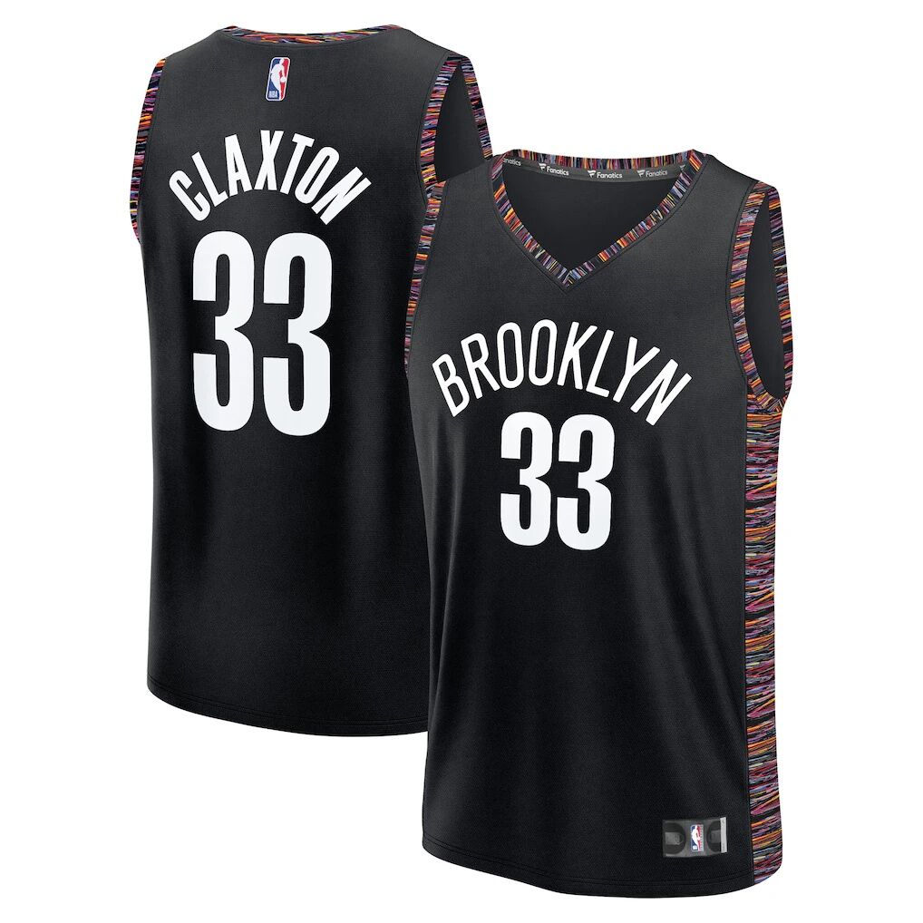 Nic Claxton Brooklyn Nets Fashion7 Youth Fast Break Jersey - City Edition