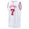 Kevin Durant Houston Rockets Fashion7 Youth 2025/26 City Edition Fastbreak Jersey - White - Detail View