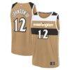 Tre Johnson III Washington Wizards Fashion7 Youth Fast Break Jersey - Gold - Front View