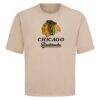 Chicago Blackhawks Levelwear Team Surge Luxe Signature Knit T-Shirt - Khaki - Side View