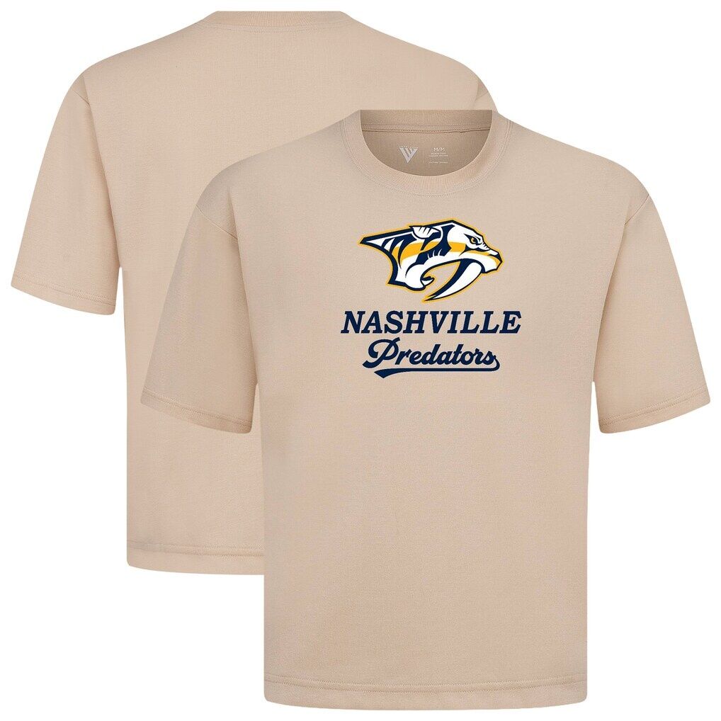 Nashville Predators Levelwear Team Surge Luxe Signature Knit T-Shirt - Khaki