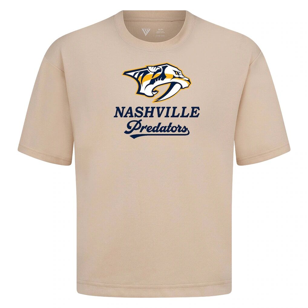 Nashville Predators Levelwear Team Surge Luxe Signature Knit T-Shirt - Khaki