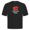 Calgary Flames Levelwear Team Surge Luxe Signature Knit T-Shirt - Black - Side View