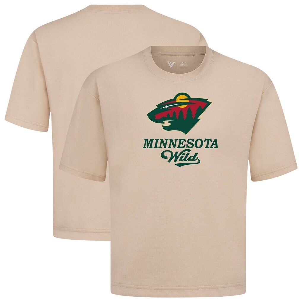 Minnesota Wild Levelwear Team Surge Luxe Signature Knit T-Shirt - Khaki