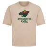 Minnesota Wild Levelwear Team Surge Luxe Signature Knit T-Shirt - Khaki - Side View