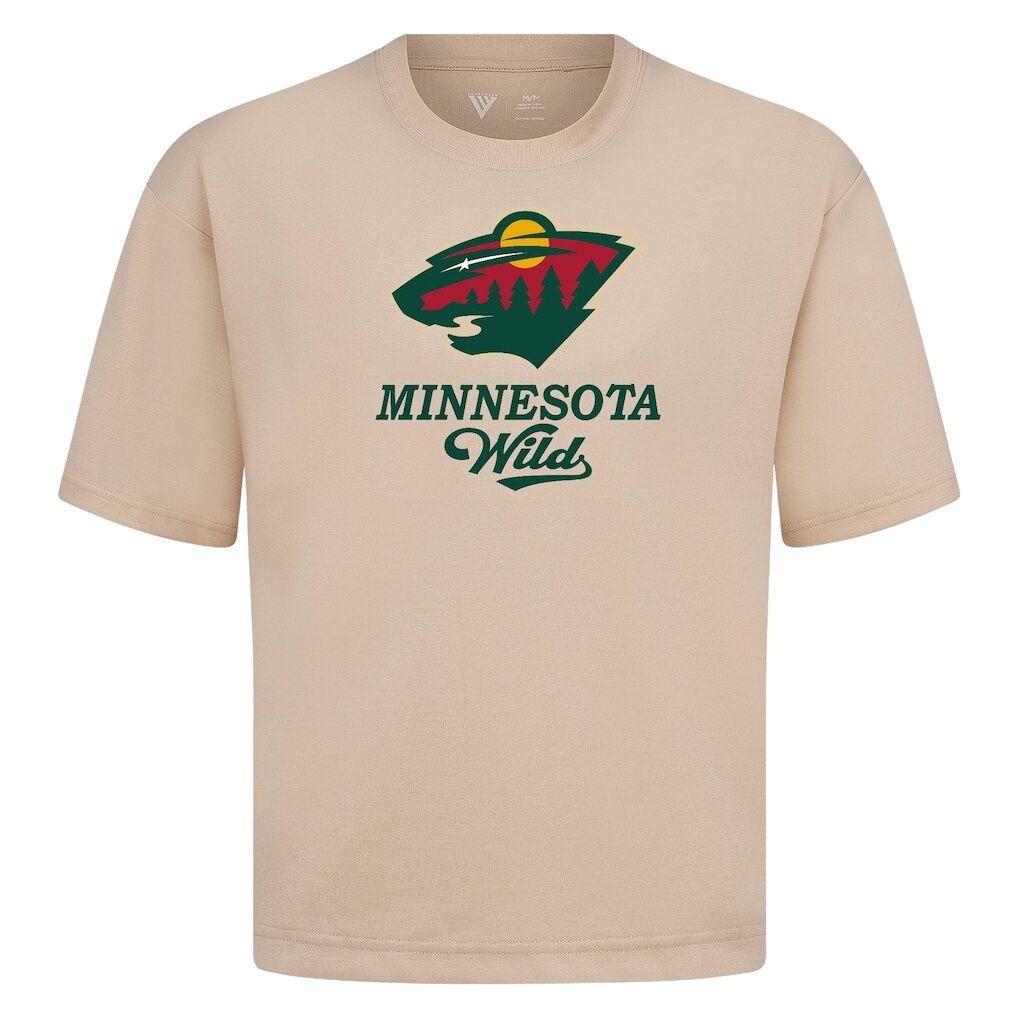 Minnesota Wild Levelwear Team Surge Luxe Signature Knit T-Shirt - Khaki