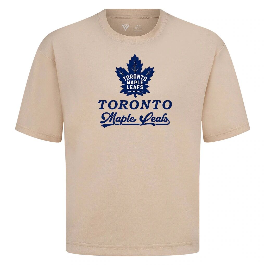 Toronto Maple Leafs Levelwear Team Surge Luxe Signature Knit T-Shirt - Khaki