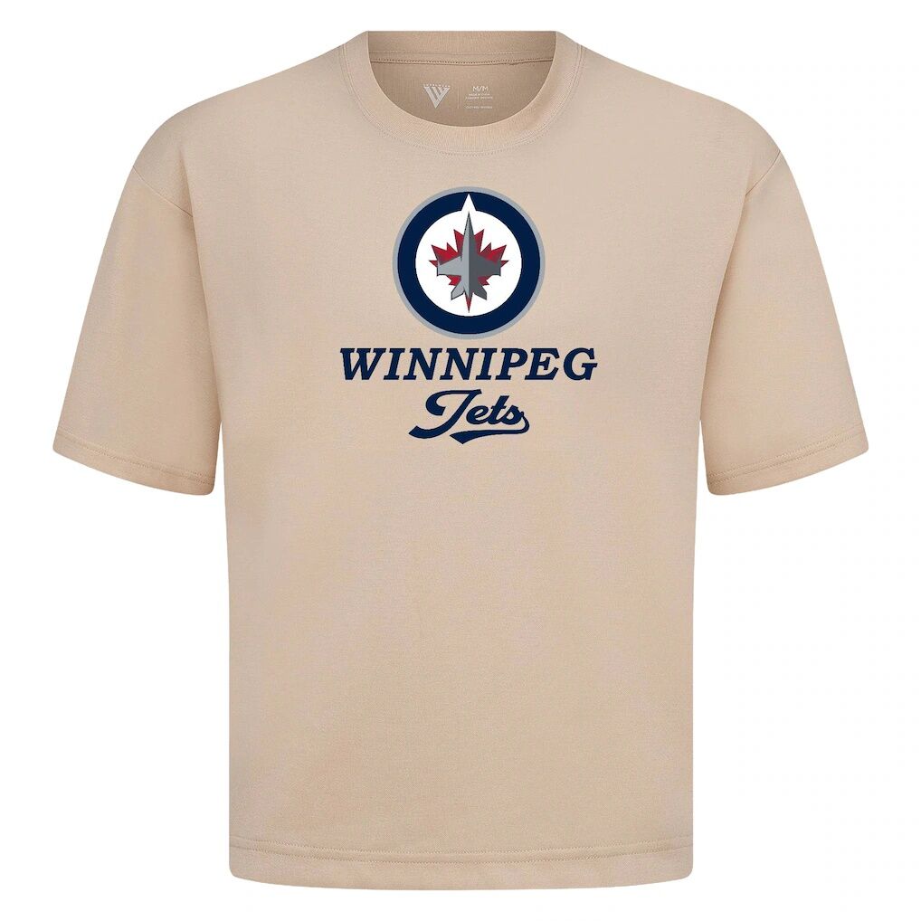 Winnipeg Jets Levelwear Team Surge Luxe Signature Knit T-Shirt - Khaki