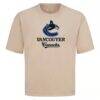 Vancouver Canucks Levelwear Team Surge Luxe Signature Knit T-Shirt - Khaki - Side View