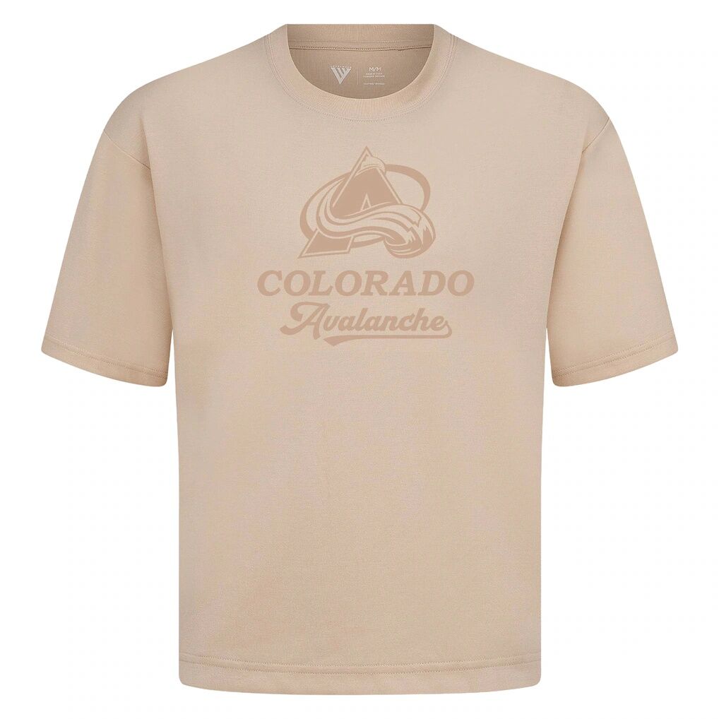Colorado Avalanche Levelwear Shadow Surge Luxe Signature Knit T-Shirt - Khaki
