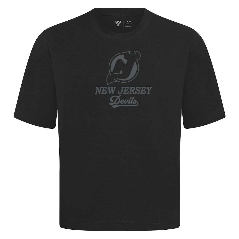 New Jersey Devils Levelwear Shadow Surge Luxe Signature Knit T-Shirt
