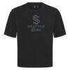 Seattle Kraken Levelwear Shadow Surge Luxe Signature Knit T-Shirt - Black - Side View