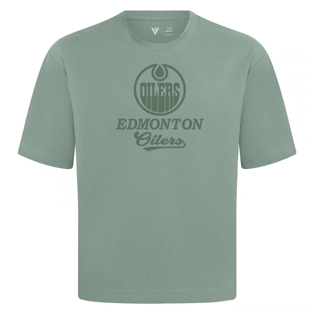 Edmonton Oilers Levelwear Shadow Surge Luxe Signature Knit T-Shirt