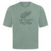 Detroit Red Wings Levelwear Shadow Surge Luxe Signature Knit T-Shirt - Green - Side View