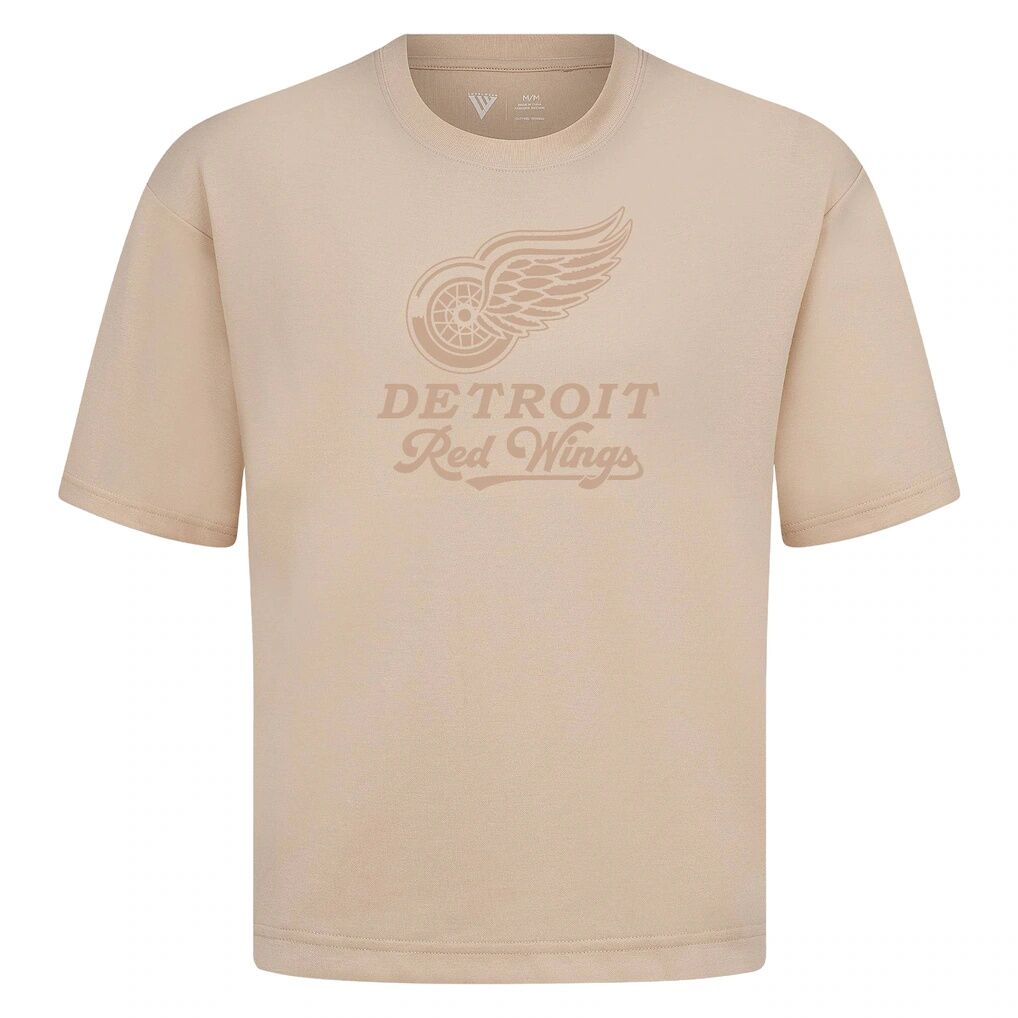 Detroit Red Wings Levelwear Shadow Surge Luxe Signature Knit T-Shirt - Khaki