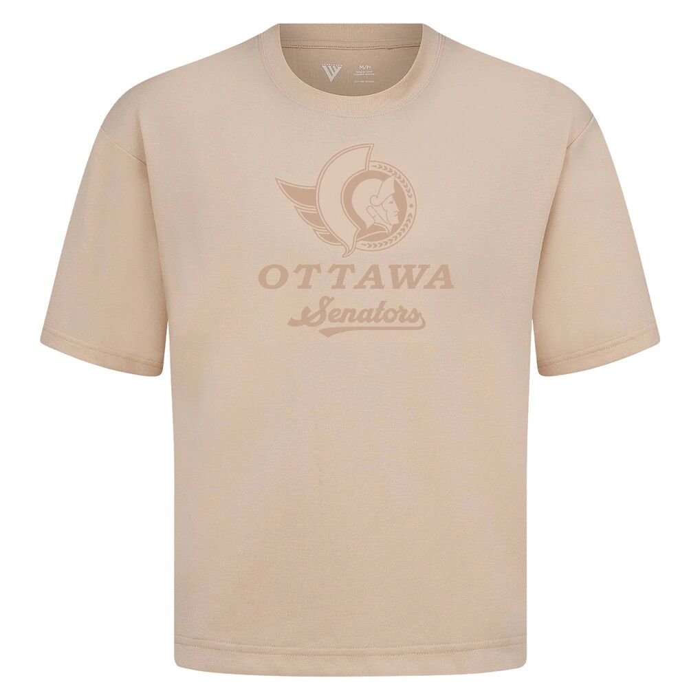 Ottawa Senators Levelwear Shadow Surge Luxe Signature Knit T-Shirt - Khaki