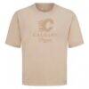 Calgary Flames Levelwear Shadow Surge Luxe Signature Knit T-Shirt - Khaki - Side View