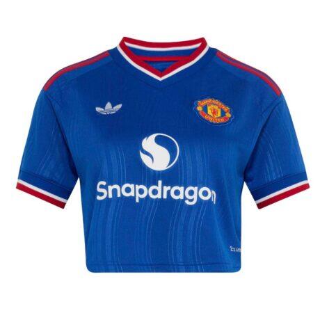 Manchester United adidas Women's 2026/27 Away Cropped Replica Jersey - - Front View