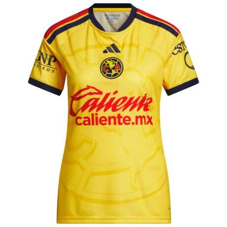Club America adidas Women's 2026/27 Home Replica Jersey - Yellow - Alt1