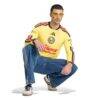 Club America adidas 2026/27 Home Replica Long Sleeve Jersey - Black - Detail View