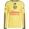 Club America adidas 2026/27 Home On-Field Authentic Long Sleeve Jersey - Yellow - Alt2