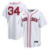 David Ortiz Boston Red Sox Nike Home Replica Jersey - White - Front View