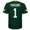 Micah Parsons Green Bay Packers Youth Replica Jersey - Green - Detail View
