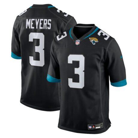 Jakobi Meyers Jacksonville Jaguars Nike Alternate Game Jersey - Black - Front View