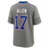 Josh Allen Buffalo Bills Nike Nickel City Game Jersey - Gray - Detail View