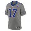 Josh Allen Buffalo Bills Nike Nickel City Game Jersey - Gray - Side View