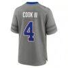 James Cook III Buffalo Bills Nike Nickel City Game Jersey - Gray - Detail View
