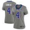 James Cook III Buffalo Bills Nike Women's Nickel City Game Jersey - Gray - Front View