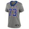 Dion Dawkins Buffalo Bills Nike Women's Nickel City Game Jersey - Gray - Side View