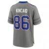 Dalton Kincaid Buffalo Bills Nike Nickel City Game Jersey - Gray - Detail View