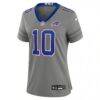 Khalil Shakir Buffalo Bills Nike Women's Nickel City Game Jersey - Gray - Side View