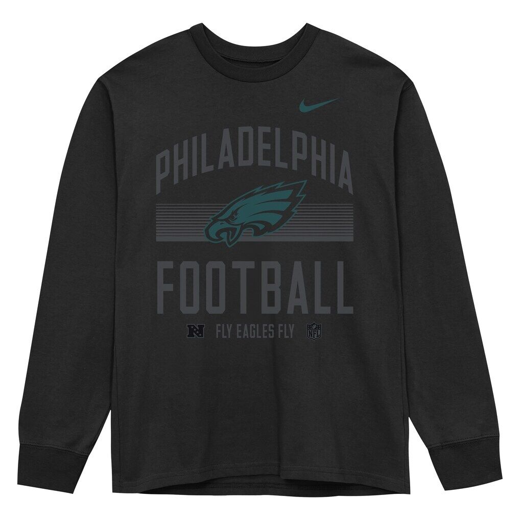 Philadelphia Eagles Nike Preschool Arch Logo Gradient Long Sleeve T-Shirt