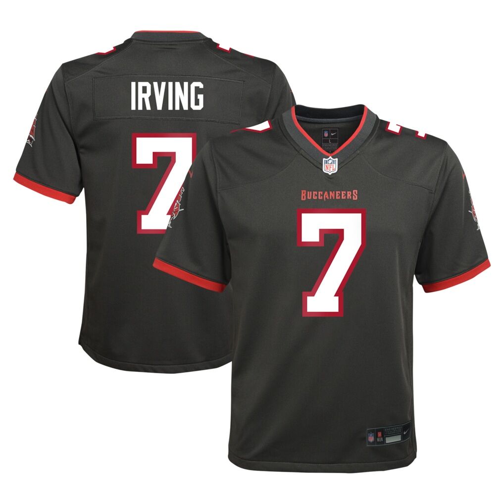 Bucky Irving Tampa Bay Buccaneers Nike Youth Alternate Game Jersey - Pewter