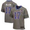 Josh Allen Buffalo Bills Nike Youth Nickel City Game Jersey - Gray - Front View