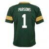 Micah Parsons Green Bay Packers Nike Preschool Team Game Jersey - Green - Detail View